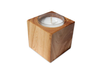 Kerzenhalter Holz Cube