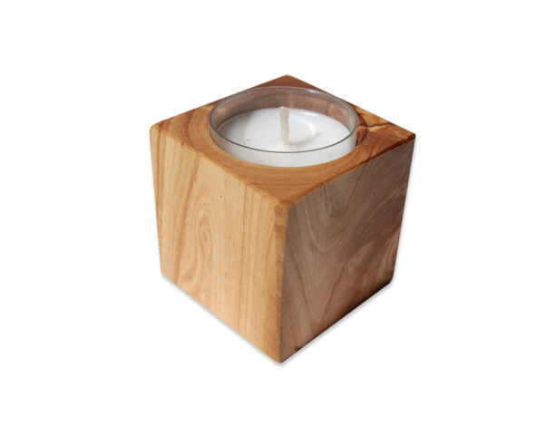 Kerzenhalter Holz Cube